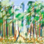 an ipad sketch of broxbourne wood