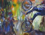 Stunt Tidy I Cycling painting