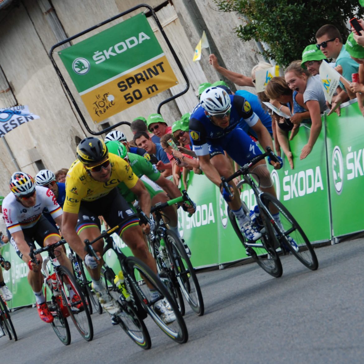 photo of sagan sprinting